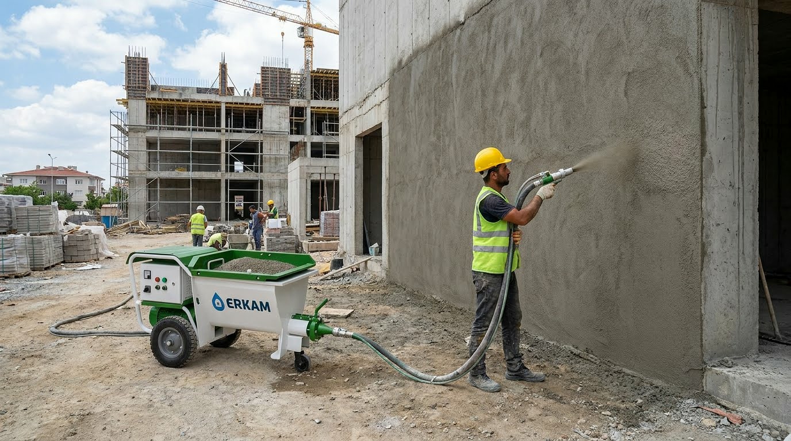 otomatik sıva makinesi -